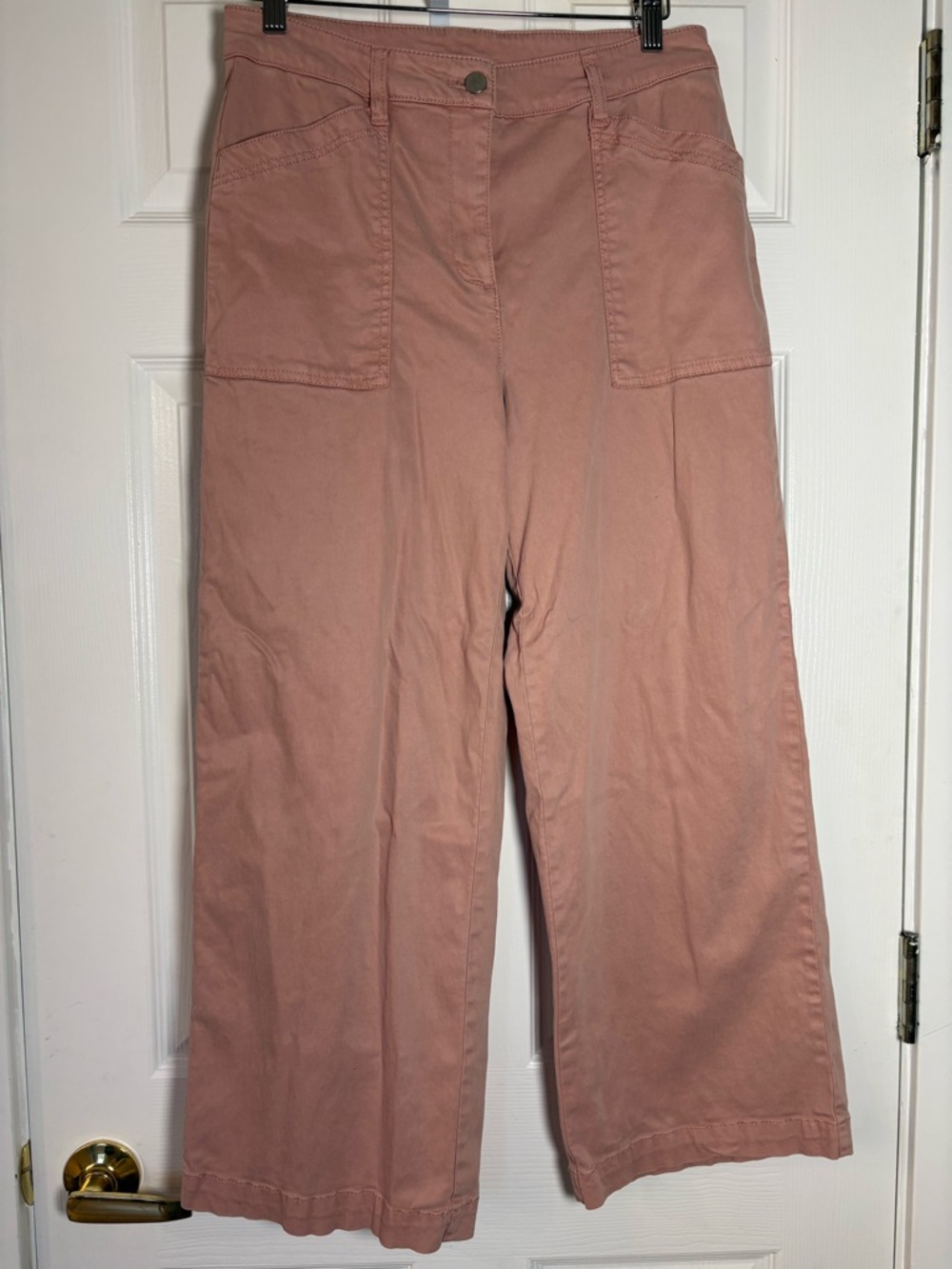 Joie Blush Wide Leg Pants High Rise Utility Soft Tencel Cotton Size 6